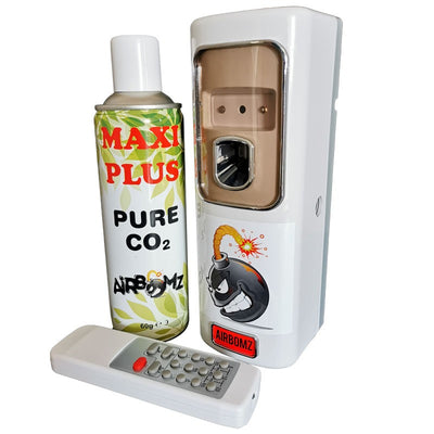 Airbomz - Programmable CO2 kit - Diffuser - Maxi recharge - Remote control